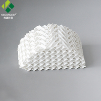 Conjunto de Empaque Cerámico Estructurado, Empaque de Torre Cerámica Corrugada para Columnas de Absorción y Destilación de Medios Corrosivos
