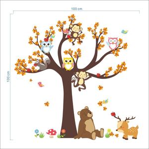Decorazione della casa carino animali albero adesivo da <span class=keywords><strong>parete</strong></span> per bambini - Product Image 4
