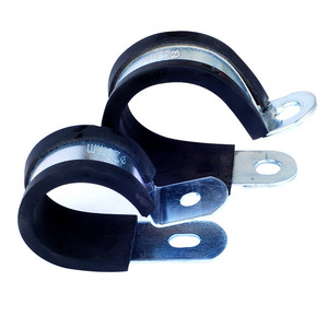 1/2 Inch EPDM Rubber Lined P Clips Rubber Pipe Clamps R Type Clamp Quick Locking Hose Clamp Series