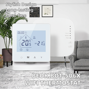 Thermostat de chaudière à gaz numérique sans fil moderne BOT-506X, alimenté par batterie et USB, pour hôtels - Product Image 2