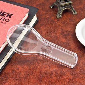 Loupe transparente portative, lentille acrylique de 50 mm, grossissement 3X 5X sans lumière pour la lecture et l'inspection - Product Image 3