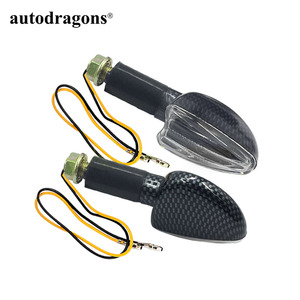 4pcs Amber Motorcycle Motorbike Transparent Covering Signal Indicators <b>Light</b> Bulb - Product Image 1