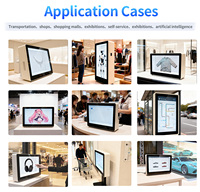 Gabinete de Pantalla LCD Transparente con Clasificación IP65 de 10.1-32 Pulgadas con Animación y 3D para Publicidad Interior/Exterior