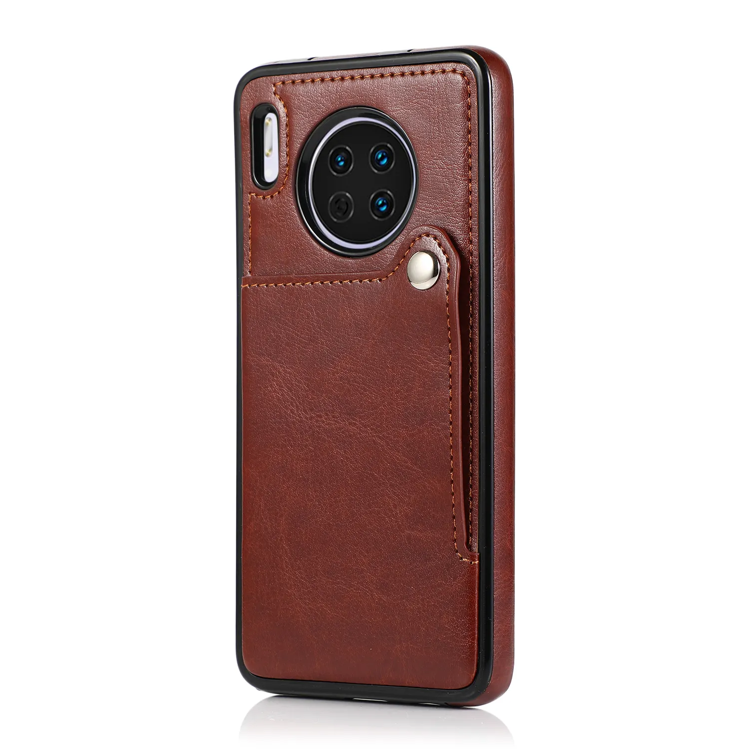 For huawei mate 30 pro Case Luxury Leather Credit Card Holder Wallet Cover Mobile Phone Case