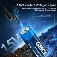 Batterie Li-FeS2 GMCELL Factory Direct AAA FR03 1,5V 1200mAh à large plage de température, 24 unités, pour caméras de sécurité et capteurs sans fil