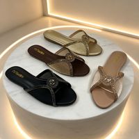 Chaussons respirants en dentelle brossée style africain, à enfiler, effet filet brillant, pour femmes, achat transfrontalier