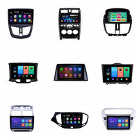 Kit Universel de Navigation GPS 2 Din Multimédia Stéréo pour Tableau de Bord, Adaptateur de Cadre de Radio de Voiture Façade, Lecteur DVD Android USB