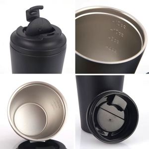 Wholesale Customized <b>Mini</b> 12oz Coffee Cup Portable Stainless Steel Insulated with Scale Water Custom Logo - Product Image 4