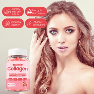 Gomitas de Colágeno de Marca Privada OEM/ODM, Producto de Belleza Multivitamínico para la Salud del Cabello, la Piel y las Uñas, Apoyo para Combatir las Arrugas para Adultos - Product Image 4