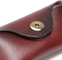 Étui à lunettes en cuir véritable, étui Portable en cuir pour lunettes de soleil unisexe fait à la main, support de protection pour lunettes