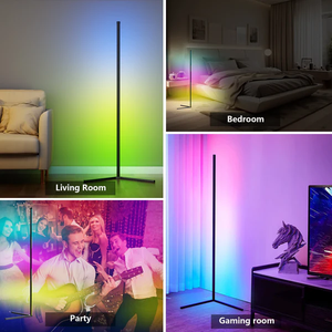 Daybetter L Shape 5050 RGBIC <b>LED</b> Smart <b>Corner</b> Floor <b>Light</b> with Multi-color App Control Smart Home Furniture 1pack - Product Image 5