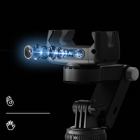 Stabilisateur IA à axe unique avec suivi du visage, télécommande détachable avec lumière de remplissage, trépied, bâton de selfie.