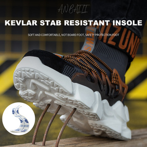 Botas de seguridad para el trabajo para hombre y mujer, zapatillas ligeras e informales indestructibles, zapatos de seguridad deportivos - Product Image 3