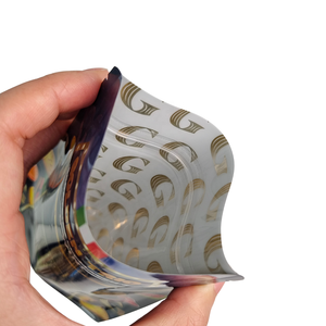 Borsa Mylar 7g stampata con Logo personalizzato con scatola di corrispondenza e cordino richiudibile cerniera 3.5g confezione di fiori scatola di cereali con cordini - Product Image 2