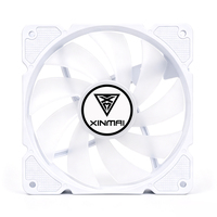 Ventilateur de boîtier PC XINMAI 4 broches PWM 120 mm, ventilateurs de refroidissement silencieux 12 cm, refroidisseur d'ordinateur silencieux 12 V CC avec réglage de vitesse, en plastique