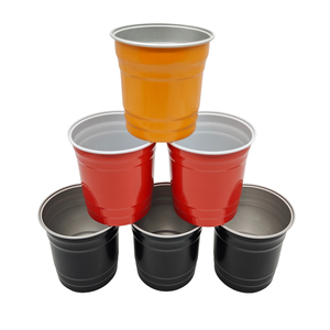 Taza de Café Desechable Clásica de Aluminio de 500 ml con Logotipo Personalizado, Ecológica y Reciclable para Fiestas - Product Image 4