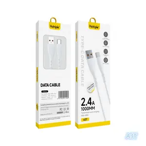 Hotriple A3T kabel Data ponsel USB, kualitas tinggi 3A 1M TPE silikon Tipe C pengisian cepat jalur Data untuk Samsung Huawei