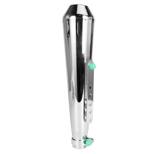 Pot d'échappement universel pour <span class=keywords><strong>moto</strong></span>, style rétro vintage, électroplaqué, pour Cg125 Sr400 <span class=keywords><strong>Cb500</strong></span> Vt500 CM300 500 - Product Image 5