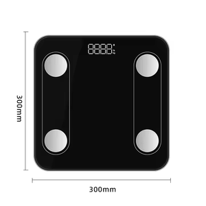 Cân đ<span class=keywords><strong>i</strong></span>ện tử thông minh độc đáo, mặt kính, cân kỹ thuật số, cân đo mỡ cơ thể, bán kèm chỉ số BMI - Product Image 4