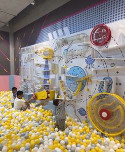 Labirinto d'Aria Interattivo, Attrezzatura per Parco Giochi al Coperto, Giochi con Palla per Bambini, per Parchi Divertimento, Area Giochi Morbida, Attrezzatura per Stanza Sensoriale - Product Image 5