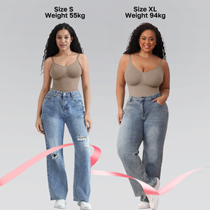 Body de sport une pièce pour femme, haute qualité, respirant, en Spandex/Nylon, sans bretelles, col en V, avec ouverture et soutien amélioré - Product Image 4