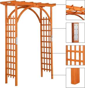 JX l'<span class=keywords><strong>arche</strong></span> <span class=keywords><strong>en</strong></span> <span class=keywords><strong>bois</strong></span> massif du jardin peut servir de support pour les plantes grimpantes. Il est esthétiquement plaisant et à prix raisonnable - Product Image 3