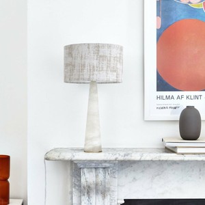Marble Table <b>Lamp</b> E27 <b>LED</b> <b>Light</b> Source Switch Control Modern Minimalist Design Bedroom Living Room Lighting - Product Image 2
