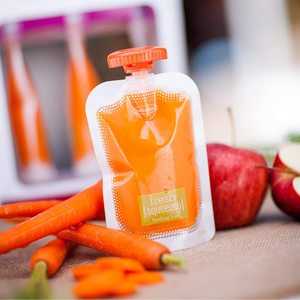 Portable Fruit Vegetable Puree Squeezer For Baby Kids Feeding With 10 Pouches Included - Product Image 2