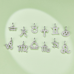 Vendita calda 12 collezione zodiacale collane pendenti Moissanite prezzo di fabbrica 925 argento Sterling <span class=keywords><strong>Taurus</strong></span> zodiacale collana - Product Image 4