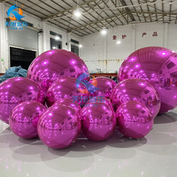 Boule miroir gonflable géante, durable, double couche PVC, étanche, scellée à l'air, pour mariage, discothèque, fête, Noël, décoration d'événements