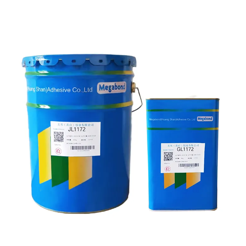 JL1172 rapporto uguale due componenti adesivo di laminazione poliuretanica a base solvente per un buon legame di imballaggi in pellicola