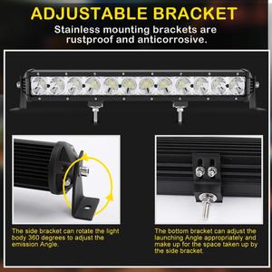 <span class=keywords><strong>Precio</strong></span> al por mayor de una sola fila LED Bar <span class=keywords><strong>4x4</strong></span> 8 "14" 20 "26" 32 "38" 44 "50 pulgadas Offroad Car Truck ATV UTV Led Light Bar - Product Image 3