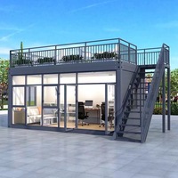 Maisons Conteneurs en Verre de Luxe Abordables, Petites et Portables, de Haute Qualité, Avec Terrasse