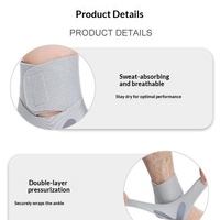 Attelle de cheville sportive réglable en fibre de polyester, légère, respirante et de type ouvert, pour la course et la protection pendant l'exercice
