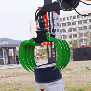 Grappin rotatif à 360 degrés avec large ouverture, grappin hydraulique léger pour bûches, matériaux Q355B NM500, pour excavatrices de 3 à 4,5 tonnes - Product Image 6