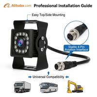 Cámara de Reversa AHD Starlight XY-FS360 720P, 11 LED IR, IP67 Impermeable, Aleación de Aluminio, para Camiones, Autobuses y Automóviles, 12-24V, 2 Años de Garantía