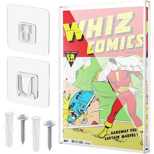 Vitrine Murale en Acrylique Transparente pour Bandes Dessinées - Cadre de Présentation pour Objets de Collection - Vitrine pour Bandes Dessinées de l'Époque Argentée - Product Image 1