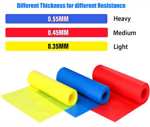 <span class=keywords><strong>Red</strong></span> TPE Strisce Esercizio Terapia della Fascia di Allenamento della Forza Yoga Pilates che allunga le fasce elastiche di resistenza per l'allenamento in palestra a casa - Product Image 2