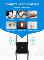Amplificateur de signal d'extendeur WiFi double bande 5G 1200Mbps pour la maison couvre jusqu'à 5000 pieds carrés et 32 appareils répéteur sans fil