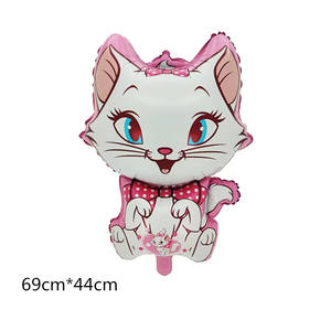 Dessin animé Marie chat thème rose feuille ballon unique hélium ballon pour enfants fê<span class=keywords><strong>te</strong></span> d'anniversaire décorations Animal dessin animé feuille - Product Image 5