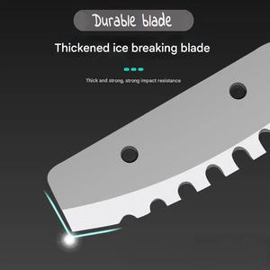 Nieuwe Winter Ijs Boor Dubbele Helix Ijs Vijzel 50/75Cm Roestvrij Staal Mes Ijs Vissen Accessoire - Product Image 2