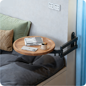 Adjustable Angle Space Saving Design Wooden Tabletop Wall Mounted Retractable <strong>Folding</strong> <strong>Table</strong> for Balcony <strong>Coffee</strong> Sofa Storage - Product Image 1