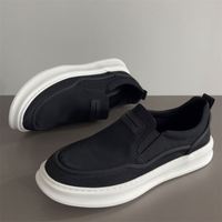 Chaussures pour hommes, mocassins décontractés à plateforme, respirants, antidérapants, légers, confortables, semelle souple, chaussures de sport à la mode assorties à tout