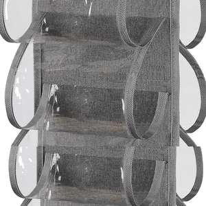 <b>Hooks</b> Wall Wardrobe Rack PVC Double Tier Hanger Holder Hanging Coat <b>Towels</b> Heavy Organizer Storage Clothes - Product Image 5