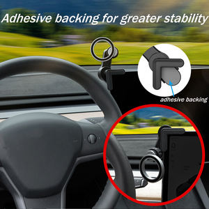 ที่วางโทรศัพท์<span class=keywords><strong>ใน</strong></span>รถยนต์แบบแม่เหล็กติดคอนโซลกลาง สำหรับคอมพิวเตอร์ตั้งโต๊ะ  พร้อมแผ่นกาววัสดุ ABS สำหรับยึดติด - Product Image 4