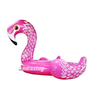 Benutzerdefinierte sommer aufblasbare flamingo pool float für verkauf