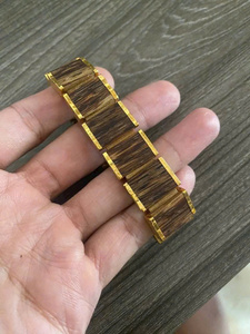 Bracelet en perles d'agarwood naturel, bracelet en bois d'oud fait à la main, bracelet extensible unisexe, bijoux de méditation et de yoga - Product Image 4