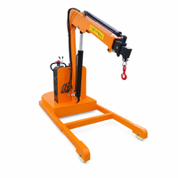 Grue mobile électrique de 2 tonnes avec mât fixe, palan de levage hydraulique de haute précision pour atelier intensif
