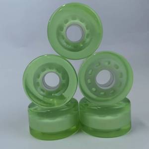 YSMLE Offre Spéciale Vert Roller Blade <span class=keywords><strong>Chaise</strong></span> De Bureau Roulette PU Roues 65MM - Product Image 1