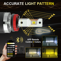 Gview : Kits de Conversion de Phares LED Modèles Explosifs G18W H8 H11 Intelligents, Contrôlés par Application, 130W 30000 Lumens, Installation Plug and Play